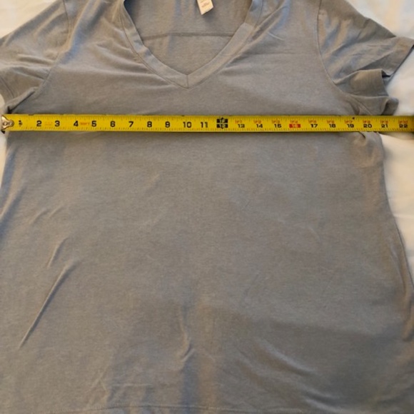 90 Degree by Reflex Women’s activewear Sz Large Short Sleeve Top Grey Super soft - Picture 8 of 9